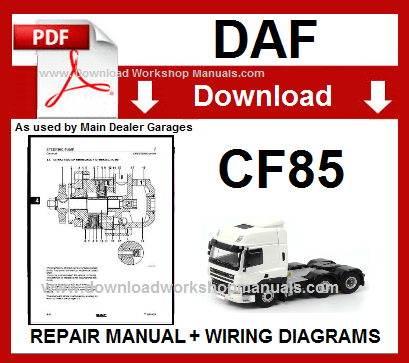 Daf CF85 workshop repair manual